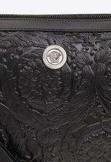 Versace Medusa Biggie Embossed Leather Pouch Black 1006243 1A10637-1B00E