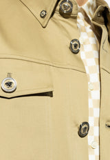 Versace Medusa Buttoned Overshirt Beige 1008738 1A10683-1KD40
