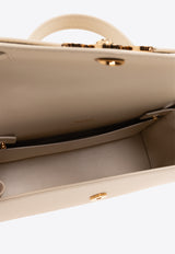 Versace Medusa '95’ Calf Leather Shoulder Bag Cream 1013823 1A10795-1KD7V