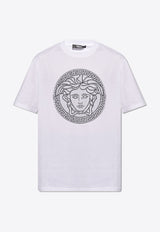 Versace Medusa Sliced Crewneck T-shirt White 1013302 1A10721-1W000