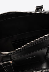 Versace Calf Leather Cargo Briefcase Black 1014483 1A09308-1B00P