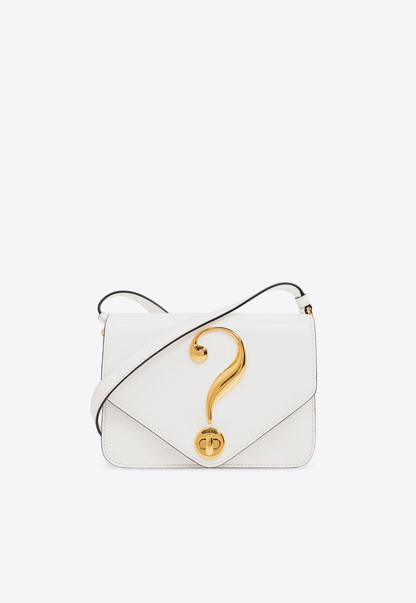 Moschino House Symbols Shoulder Bag White 2412 A7303 8005-0001