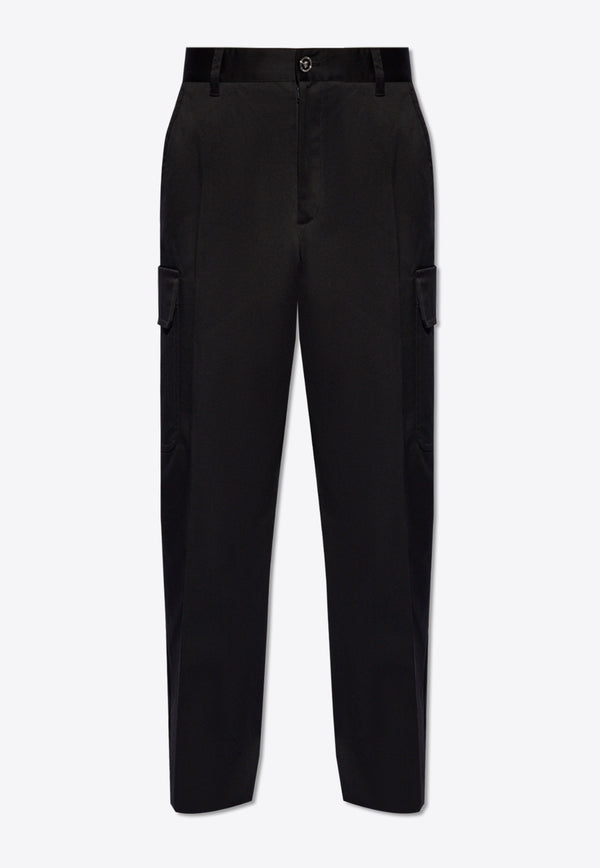 Versace Chino Cargo Pants Black 1015131 1A10683-1B000