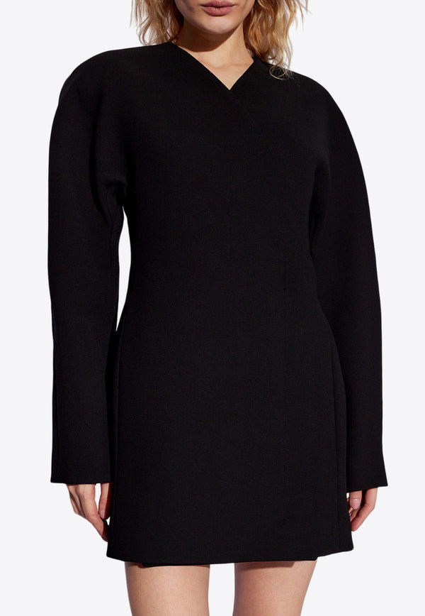 Jacquemus Ovalo Mini Wrap Dress Black 241DR120 1526-990