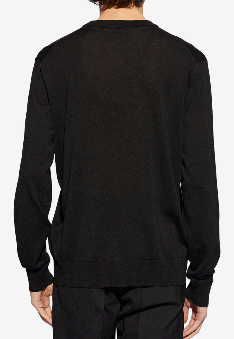 Versace Medusa Cartouche Sweater Black 1015031 1A10570-1B000