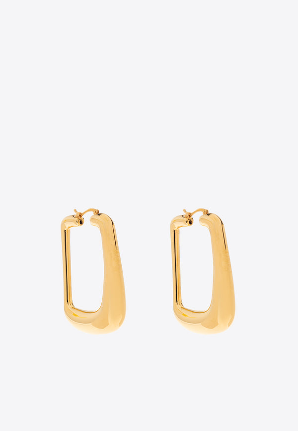 Jacquemus Les Boucles Oval Hoop Earrings Gold 241JW649 5845-270