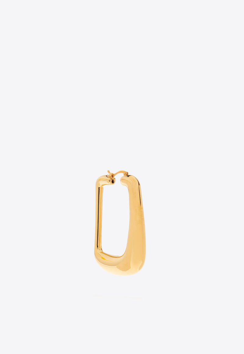 Jacquemus Les Boucles Oval Hoop Earrings Gold 241JW649 5845-270