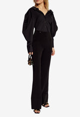 Jacquemus Apollo Flared-Leg Tailored Pants Black 241PA108 1322-990