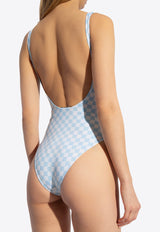 Versace Reversible One-Piece Swimsuit Blue 1015451 1A10944-5UA60