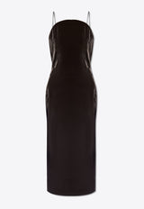 Jacquemus La Robe Carino Midi Dress Black 241DR128 1553-990
