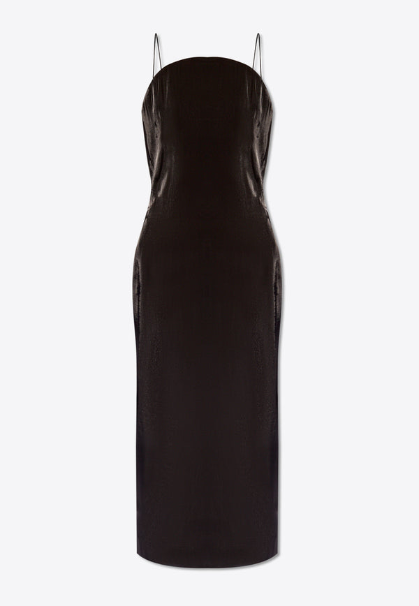 Jacquemus La Robe Carino Midi Dress Black 241DR128 1553-990