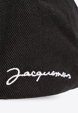 Jacquemus Logo Embroidered Baseball Cap Black 216AC009-5001 0-990