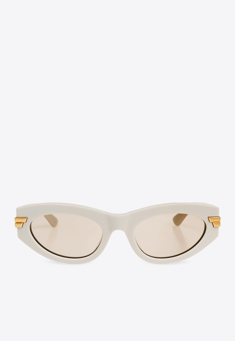 Bottega Veneta Rounded Cat-Eye Sunglasses Brown 720354 V2Q30-1472