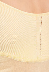 Jacquemus La Robe Fino Maxi Dress Yellow 241KN432 2368-210