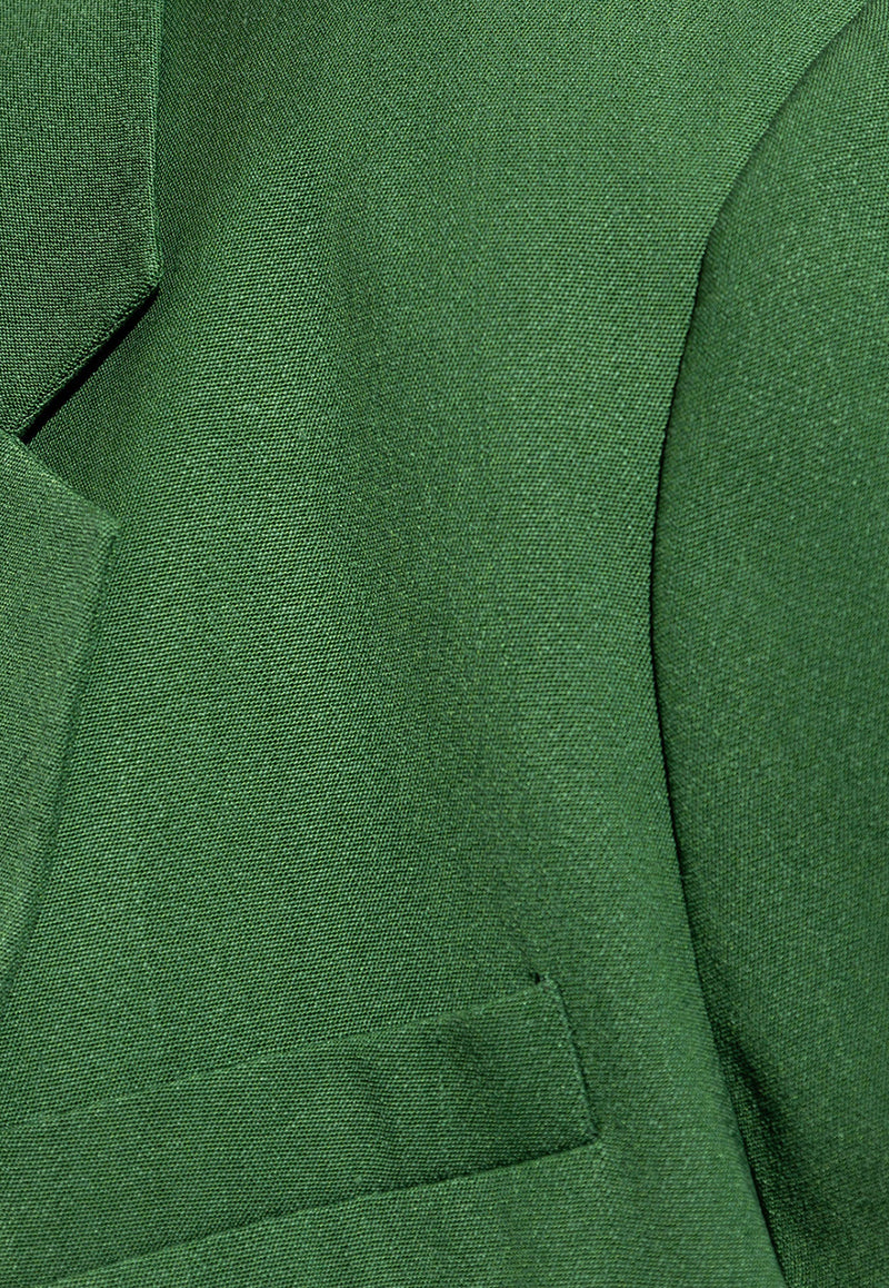 Jacquemus Titolo Single-Breasted Blazer Green 245JA045 1547-590