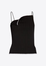 Jacquemus Plisse Pleated Tank Top Black 241KN378 2358-990