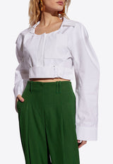 Jacquemus Obra Cropped Shirt White 241SH060 1520-100