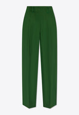 Jacquemus Le Titolo High-Waist Tailored Pants Green 241PA082 1547-590