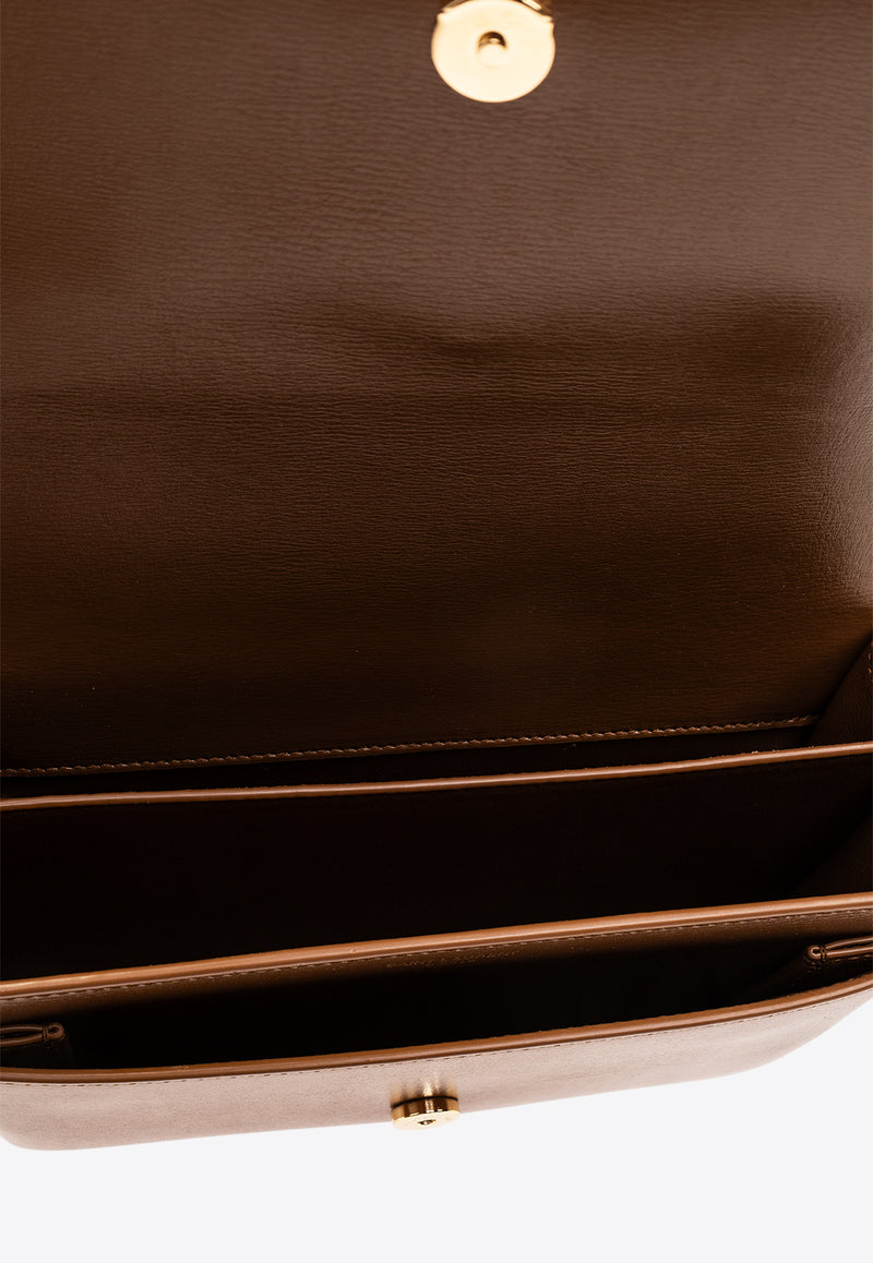 Saint Laurent Medium Sunset Calf Leather Crossbody Bag Brown 442906 D420W-2536