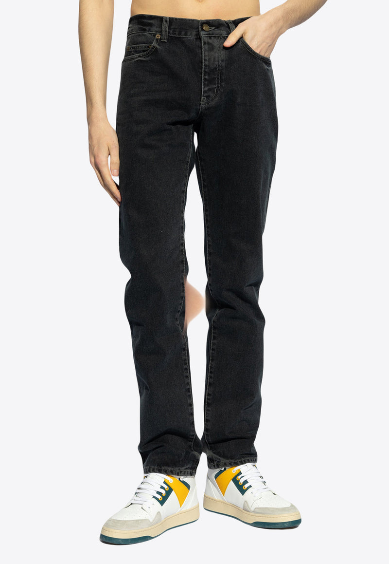 Saint Laurent Basic Slim-fit Jeans Black 597052 Y07TE-3962