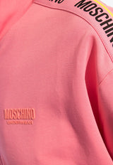 Moschino Logo Tape Track Jacket Pink 241V6 A1711 4422-0245