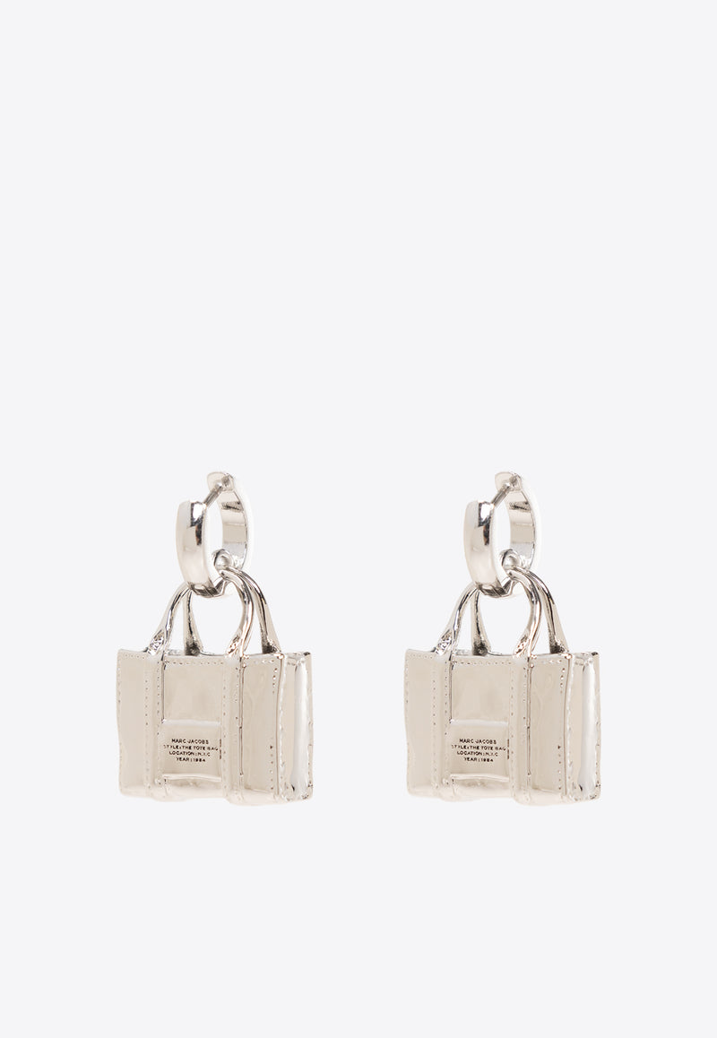 Marc Jacobs The Tote Bag Drop Earrings Silver 2P3JER001J46 0-029