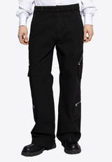 Jacquemus Marrone Cargo Pants Black 245PA067 1485-990
