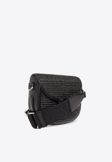 Marc Jacobs Small J Marc Raffia Shoulder Bag Black 2S4HMS052H03 0-001