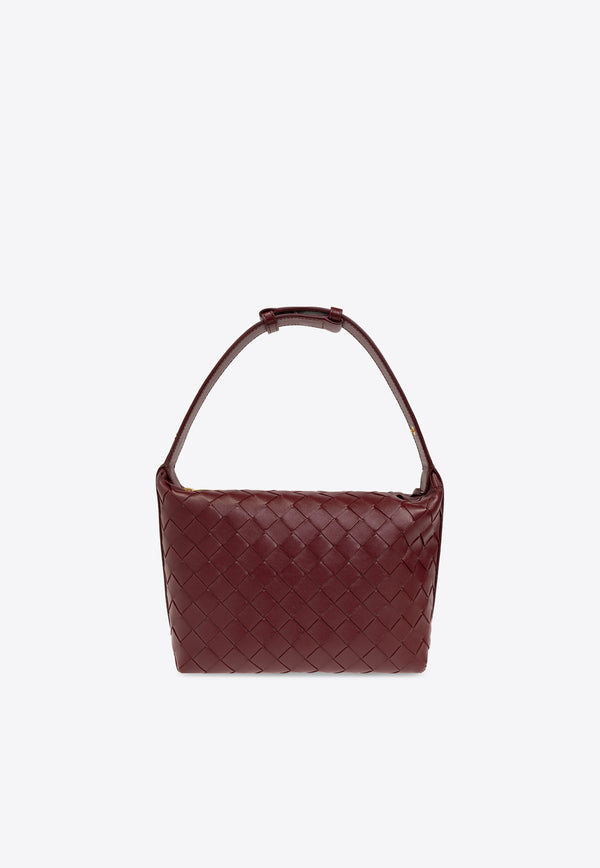Bottega Veneta Mini Wallace Intrecciato Leather Shoulder Bag Cherry 754443 V3IV1-6414