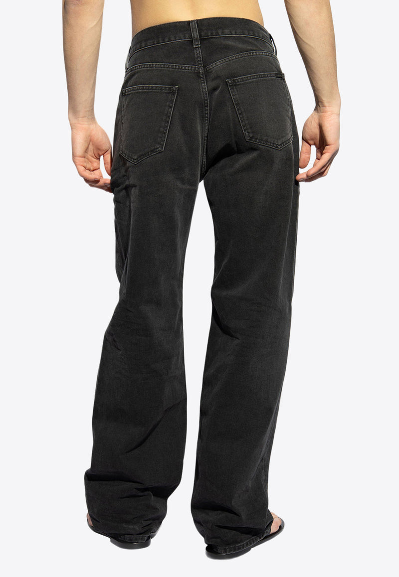Saint Laurent Faded Baggy Jeans Black 775736 Y15HA-1380