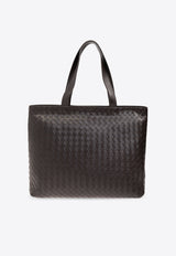 Bottega Veneta Large Intrecciato Zipped Tote Bag Fondant 786666 V2HL1-2145