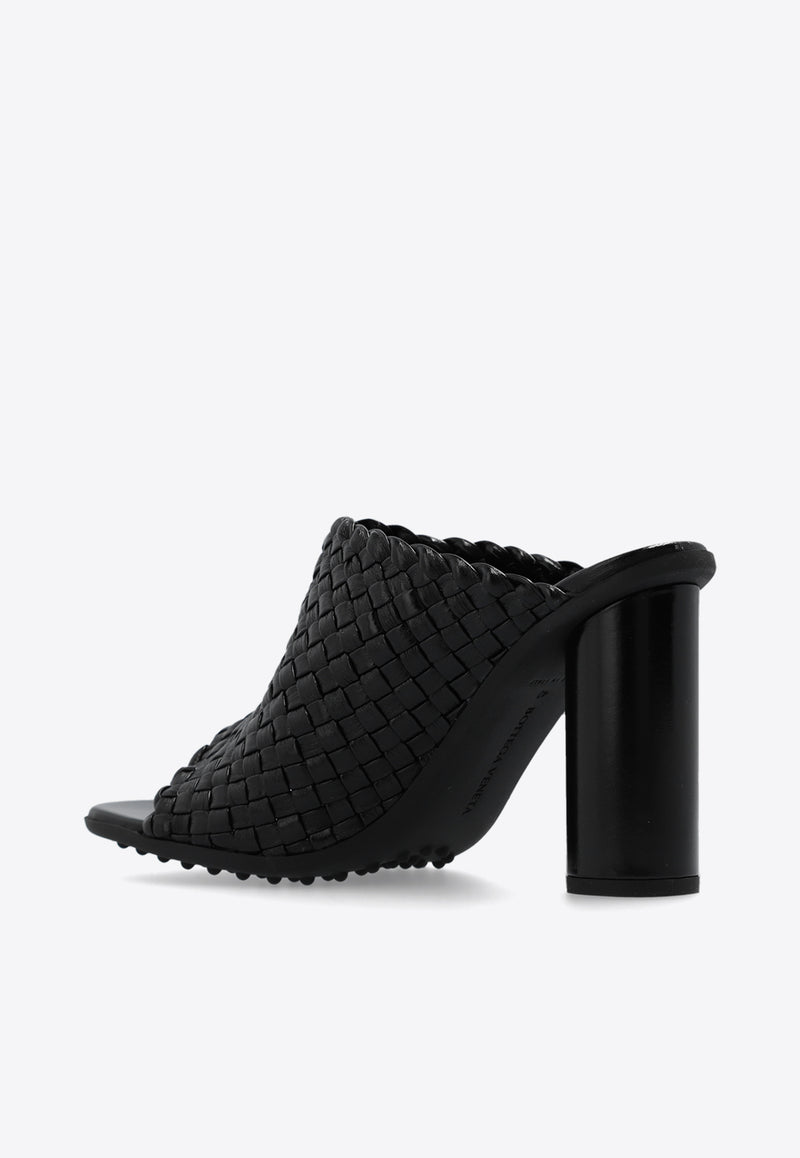 Bottega Veneta Atomic 90 Intreccio Leather Mules Black 787048 V3XZ0-1000