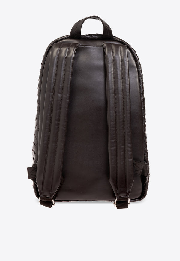 Bottega Veneta Medium Intrecciato Leather Backpack Fondant 730732 V2HL2-2145