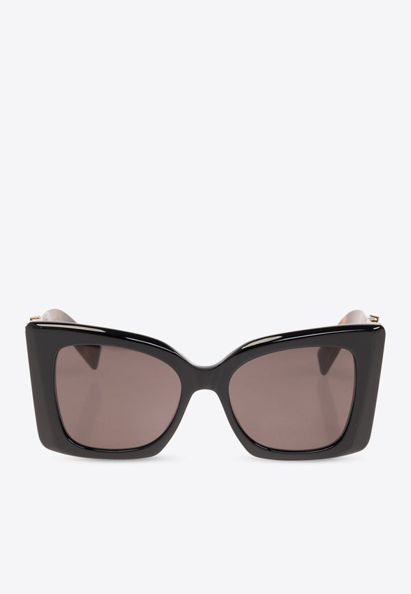 Saint Laurent Blaze Oversized Butterfly Sunglasses Gray 736461 Y9956-1040