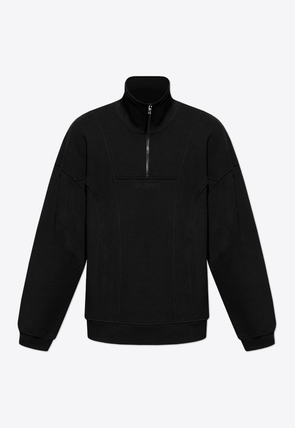 Saint Laurent Stand-Up Collar Sweatshirt Black 750517 Y36SW-1000