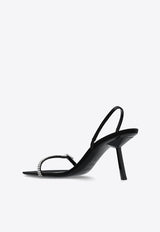 Saint Laurent Rendez-Vous 75 Stiletto Sandals Black 775158 9QNAD-1082