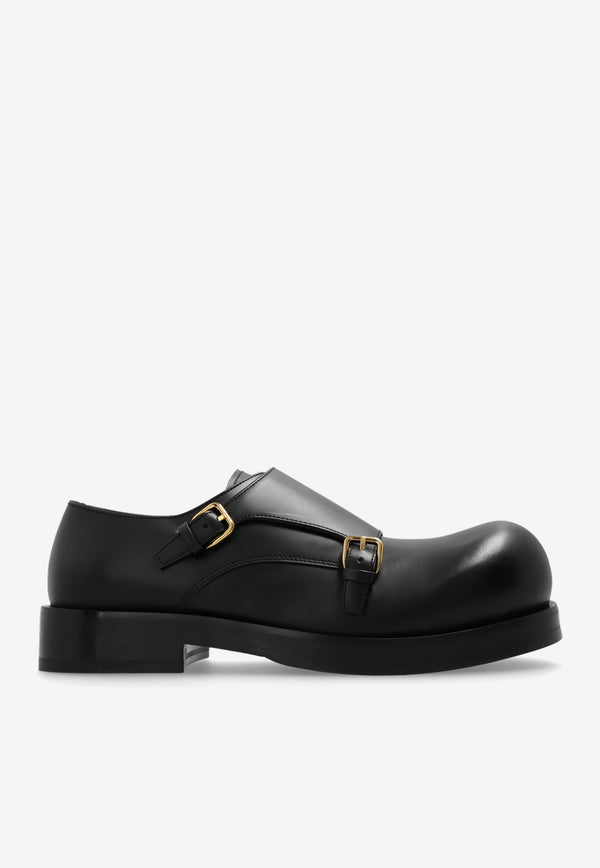 Bottega Veneta Helium Monk Strap Shoes Black 786859 V00H0-1000
