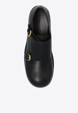 Bottega Veneta Helium Monk Strap Shoes Black 786859 V00H0-1000