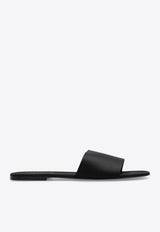 Saint Laurent Carlyle Silk Slides Black 776915 9QN00-1000