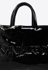 Saint Laurent Logo-Embroidered Tote Bag Black 777487 FAC2Z-1000