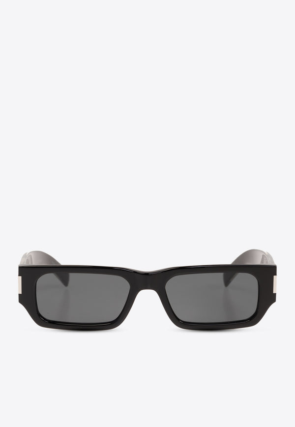 Saint Laurent SL 660 Rectangular Sunglasses Black 779820 Y9960-1033
