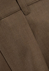 Bottega Veneta Soft Wool Twill Pants Brown 785579 V3VZ0-3431
