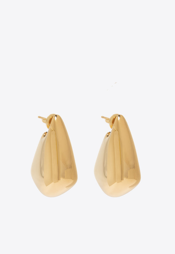 Bottega Veneta Small Fin Earrings Gold 786204 VAHU0-8120