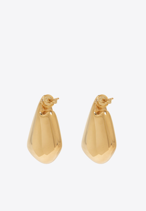 Bottega Veneta Small Fin Earrings Gold 786204 VAHU0-8120