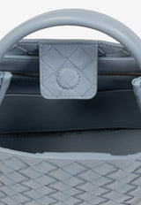Bottega Veneta Small Andiamo Shoulder Bag in Intrecciato Leather Ice 786008 VCPP1-1728