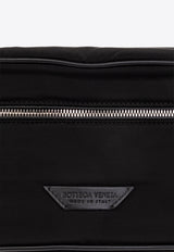 Bottega Veneta Logo Patch Belt Bag Black 787145 VCQGC-8803