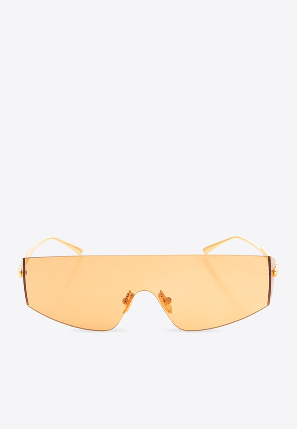 Bottega Veneta Futuristic Shield Sunglasses Orange 791652 V4450-1431