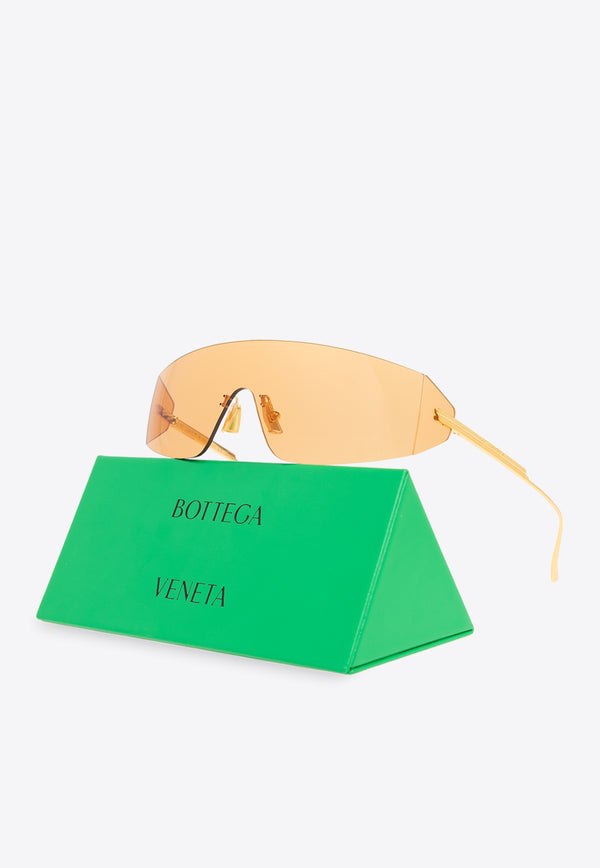 Bottega Veneta Futuristic Shield Sunglasses Orange 791652 V4450-1431