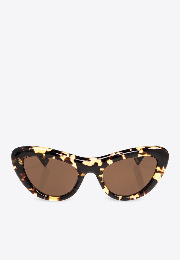 Bottega Veneta Bombe Cat-Eye Sunglasses Brown 791644 V2Q30-2819
