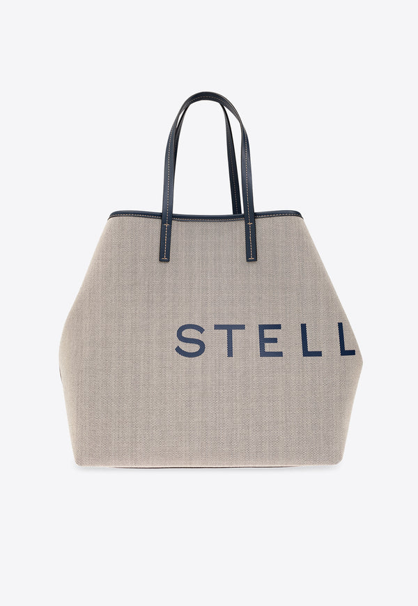 Stella McCartney Canvas Logo Tote Bag Cream 7B0048 WP0221-4101